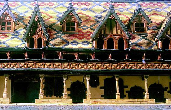 Beaune’s Hospice in pasta dough (detail)