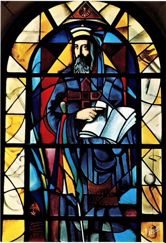 Vitrail Maitre Jacques, Musée du Compagnonnage