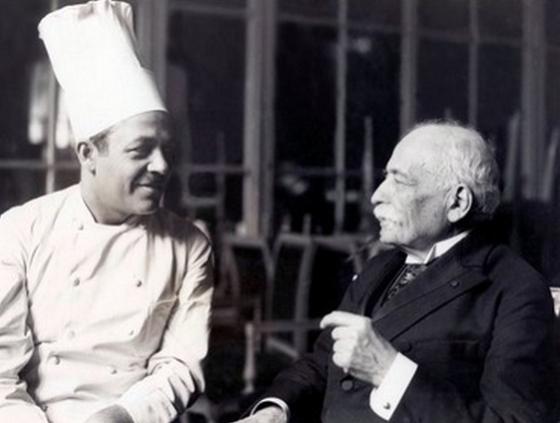 Le compagnon Eugène HERBODEAU et Auguste ESCOFFIER